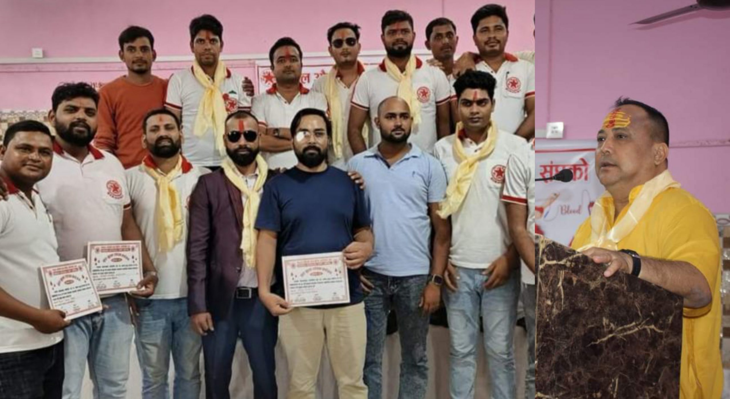 वीरगञ्जमा आयोजित रक्तदान कार्यक्रममा १०५ जनाले गरे रक्तदान