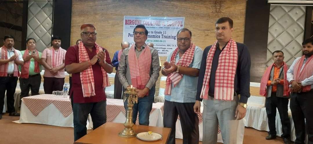 आत्मबिश्वास बढाउनकालागि वीरगञ्ज कलेज द्वारा प्रशिक्षणको आयोजना