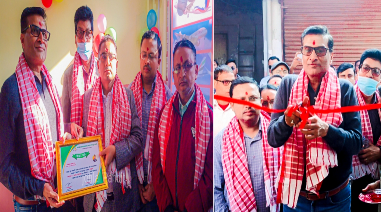 वीरगञ्जमा खुल्यो घण्टाघर इन्टरनेशनल ट्राभल्स एण्ड टुर्स , अध्यक्ष अग्रवालले गरे उद्घाटन