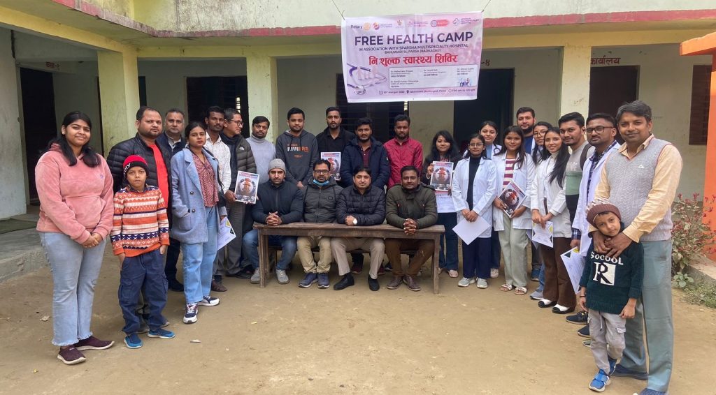 पर्सा : सबैठवामा निशुल्क स्वास्थ्य शिविर सम्पन्न ।