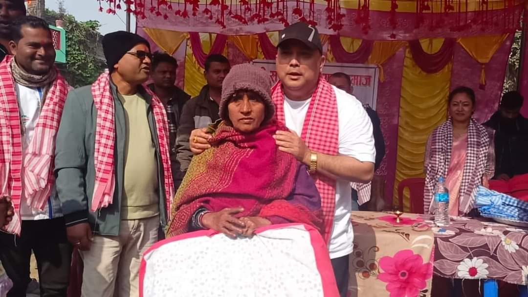 वीरगञ्ज महानगरको सहयोगमा २ सय जनालाई सिरक वितरण