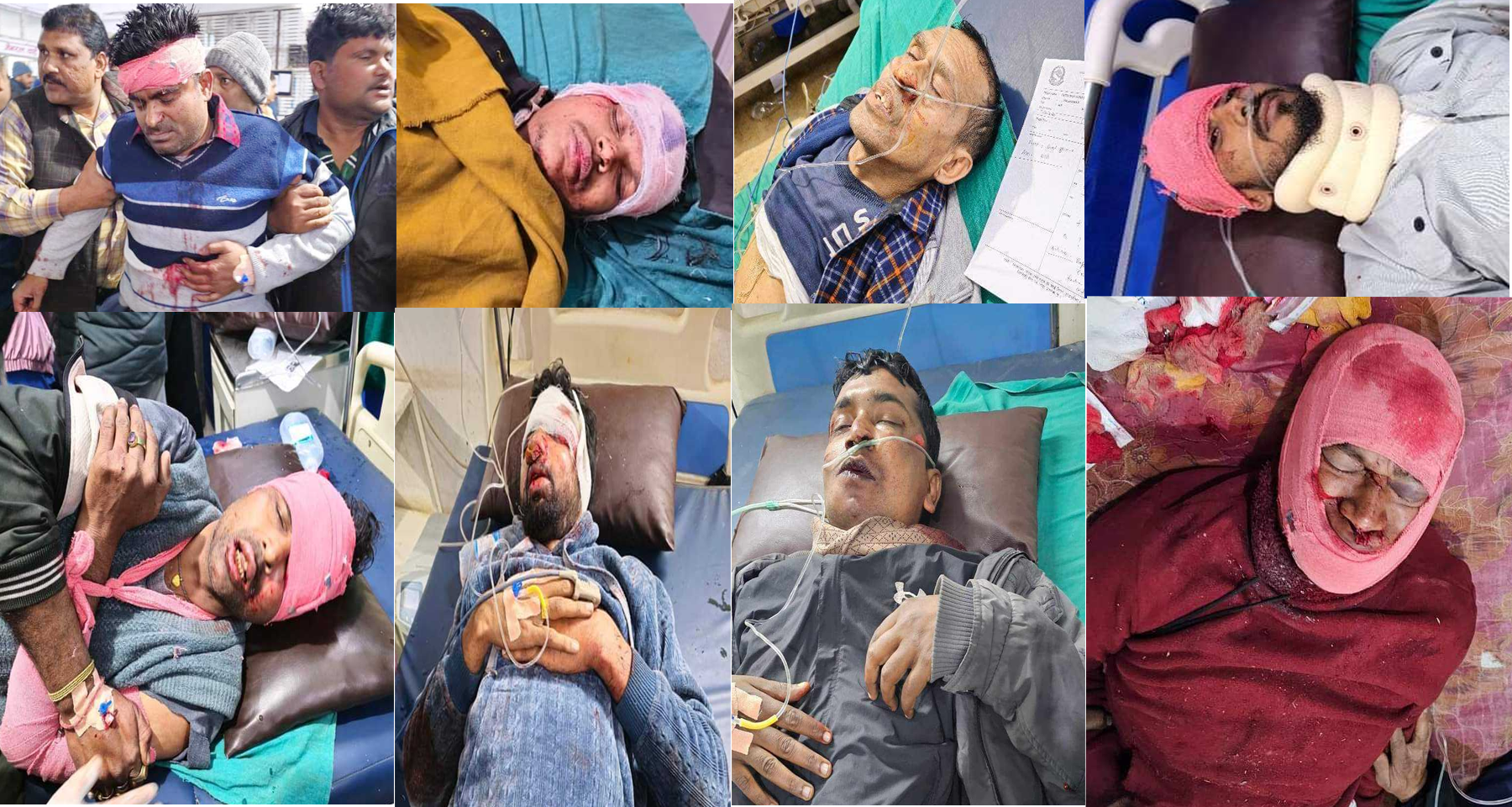 जिप दुर्घटनामा १० जना घाईते,घाईते मध्य तीन जनाको अवस्था गम्भीर