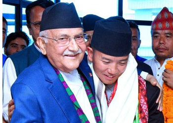विजयोत्सव मनाउन अध्यक्ष ओली इलाम पुगे