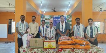 मानवसेवा आश्रममा  वर्ल्डलिंक कम्युनिकेशन वीरगञ्जद्वारा खाद्यान्न वितरण