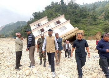 पनौतीमा बाढी प्रभावित संरचनाको काम फास्ट ट्र्याकमा अघि बढाउन मन्त्री यादवद्वारा निर्देशन