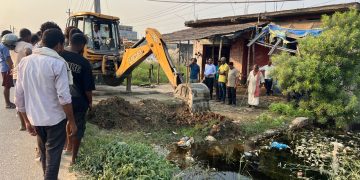 डुबान क्षेत्रको पानी निकासीको काम ,मेयर सिंहको पटक पटकको प्रयास पछि सुरु