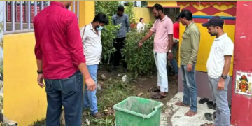 स्थानीय युवाहरुले गरे विन्दवासिनीमाई मन्दिरमा सरसफाई