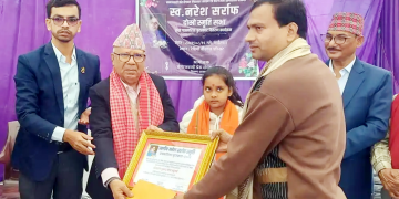 पटेललाई स्वर्गीय पत्रकार नरेश सर्राफ स्मृति पत्रकारिता पुरस्कार  प्रदान