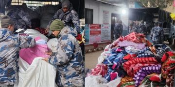 कुम्हाल टोलको एक घरमा सशस्त्र प्रहरीको छापा