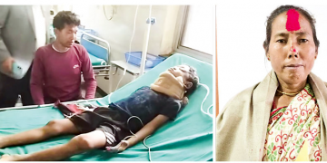 ५० वर्षीया गोवरी थरुनी चितुवाको मुखबाट नाति थुत्ने हजुरआमा