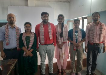 एच.ए.लाईसेन्सको परीक्षामा सफल भएका छात्राहरुलाई  सम्मानित