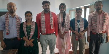 एच.ए.लाईसेन्सको परीक्षामा सफल भएका छात्राहरुलाई  सम्मानित