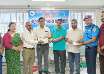 एल.एस. न्यूरो एण्ड जेनेरल हस्पिटलद्वारा बृहत रक्तदान कार्यक्रम सम्पन्न