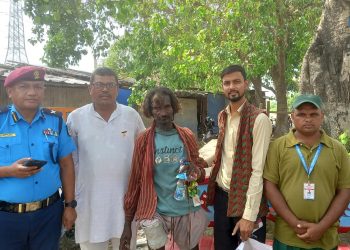 नौतन चोकबाट मानसिक रूपमा असक्त व्यक्तिको उद्धार, मानवसेवा आश्रमको सराहनीय पहल