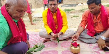 एमाले युवा नेता साहले गरे सडक र नालाको शिलान्यास