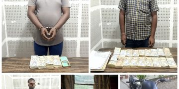 वीरगञ्जमा २८ लाखभन्दा बढी हुण्डी रकमसहित तीन जना पक्राउ