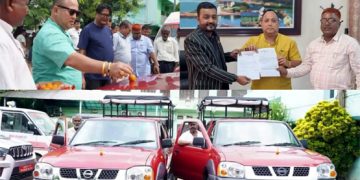 संघीय सरकारद्वारा वीरगन्ज महानगरपालिकालाई दुई थान पिकअप गाडी प्रदान
