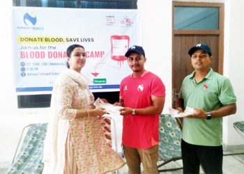 नेसनल इन्फोटेक कलेजद्वारा आकस्मिक रक्तदान कार्यक्रम सम्पन्न, १६९ जनाले गरे रगतदान
