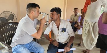 सीमावर्ती ग्राम महदेवामा निःशुल्क आँखा जाँच तथा उपचार शिविर सम्पन्न