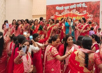 बिरगञ्जमा तीज दर खाने कार्यक्रम सम्पन्न