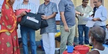 बारामा बाढी प्रभावित ८७ परिवारलाई राहत सामग्री वितरण