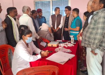 वीरगंज सामुदायिक आँखा अस्पतालको प्राविधिक सहकार्यमा  छपकैयामा निःशुल्क आँखा शिविर सम्पन्न