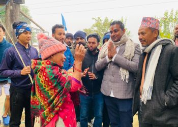 पर्सागढीमा सुशील साहप्रति जेष्ठ नागरिकको आशिर्वाद र युवाको बलियो साथ