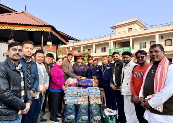 आइजीपी कार्कीद्वारा मानव सेवा आश्रम वीरगञ्जको अवलोकन, खाद्यान्न तथा नगद सहयोग