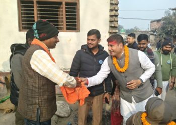 सहिद परिवारसँग रास्वपा उम्मेदवार हरि पन्तको भेटघाट, जगरनाथपुरमा घरदैलोमा जनसहभागिता