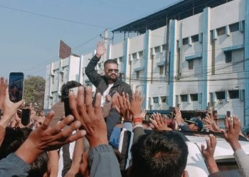 वीरगन्जमा बालेनको शक्ति प्रदर्शन, जेनजीले लगाए ‘अबकी बार, बालेन सरकार’