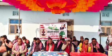 पर्सागढी–८ हरपुरमा अजयकुमार चौरसियाको घरदैलो निरन्तर, कांग्रेस नेतृत्वमै विकास सम्भव : चौरसिया