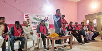 वीरगञ्ज–१९ बिन्दबासिनीमा कांग्रेस उम्मेदवार अजयकुमार चौरसियाको उपस्थितिमा कार्यकर्ता भेला सम्पन्न