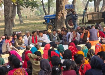 सिधपुर–अकवानियामा एमाले उम्मेदवार रुपेश कुमार पाण्डेयको घरदैलो तीव्र, स्थानीयको उल्लेख्य सहभागिता