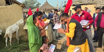 सखुवापर्सौनी–१ मा रुपेश पाण्डे को घरदैलो निरन्तर, जनतासँग प्रत्यक्ष संवाद