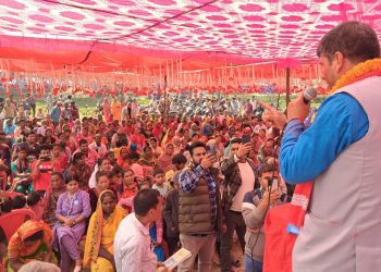 हरि पन्तको समर्थनमा उर्लियो टेंढा