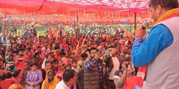 हरि पन्तको समर्थनमा उर्लियो टेंढा