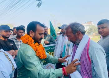 टेढा गाउँमा उज्यालो नेपाल पार्टीको प्रवेश तथा घरदैलो कार्यक्रम सम्पन्न