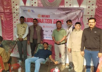 रोटरी क्लबको पहलमा वीरगञ्जमा रक्तदान कार्यक्रम, ३ महिलासहित ४९ जनाले गरे रक्तदान