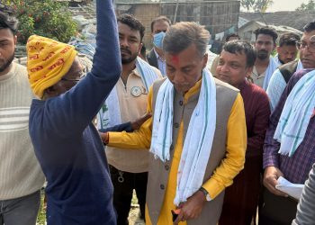 छपकैया क्षेत्रमा अजय चौरसियाको घरदैलो, विकासको निरन्तरताका लागि कांग्रेसलाई साथ दिन आग्रह