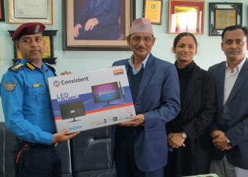 नेशनल मेडिकल कलेजद्वारा नेपाल प्रहरी प्रदेश कार्यालय बीरगञ्जलाई २ सेट कम्प्युटर तथा युपिएस हस्तान्तरण