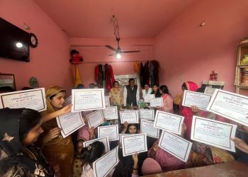 वीरगञ्ज–१३ मा ३० युवतीलाई कपडा सिलाइ–कटाइ तालिम सम्पन्न, उपकार सेवा नेपालको पहलमा सीप प्रमाणपत्र वितरण