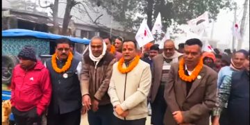 वीरगन्ज–१६ दक्षिण नगवामा जसपा नेपालको सम्पर्क कार्यालय उद्घाटन, रामनरेश यादवद्वारा व्यापक घरदैलो अभियान सम्पन्न