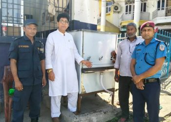 सेवाग्राही र सुरक्षाकर्मीका लागि छपकैया–२ प्रहरी केन्द्रमा शुद्ध पानी व्यवस्था