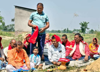 पटेर्वा सुगौली–५ मा महिला सामुदायिक भवन निर्माण सुरु